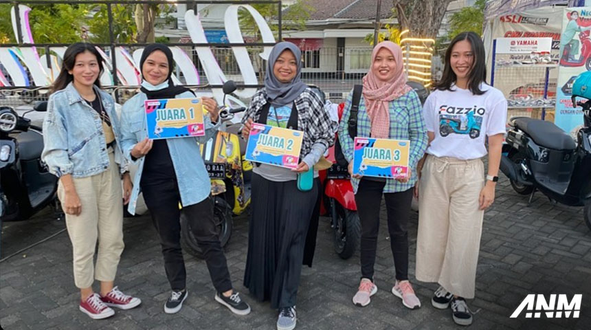 Berita, Fazzio Youth Project: Hybrid Digital Challenge : Yamaha Jatim Tantang Kendarai Fazzio Keliling Surabaya