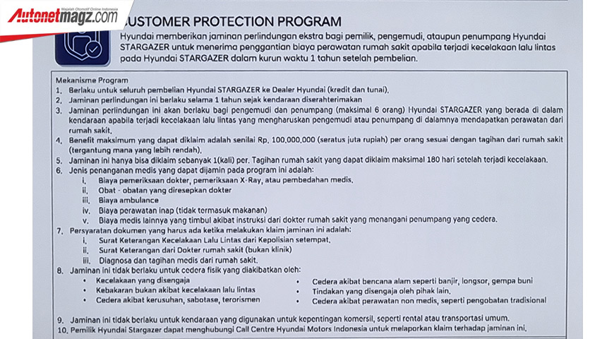 Berita, hyundai-stargazer-owner-assurance-program-giias-2022-customer-protection: GIIAS 2022 : Beli Hyundai Stargazer Dapat Perlindungan Ekstra!