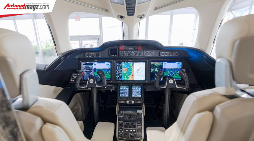 Berita, honda-jet-kockpit: Honda Perkenalkan Teknologi Terbaru Pada Pesawat Honda Jet Elite Generasi Kedua