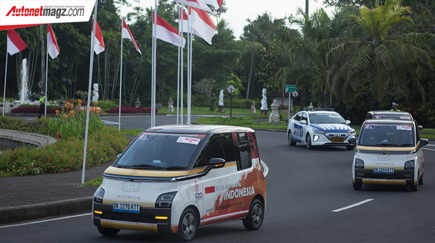 Berita, wuling-air-ev-ktt-g20-white-front-2022-group-nusa-dua-bali: Tugas Wuling Air EV Dukung Mobilitas Peserta KTT G20 Di Bali