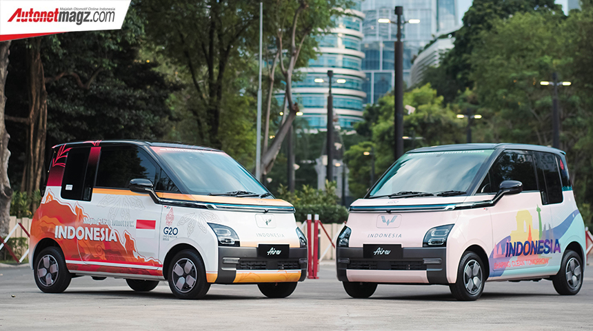 Berita, wuling-airev-g20-4: Wuling Gunakan Livery Khusus untuk Air EV  Official Car G20 Summit