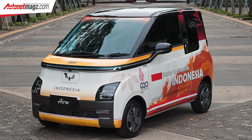 Berita, wuling-airev-g20: Wuling Gunakan Livery Khusus untuk Air EV  Official Car G20 Summit