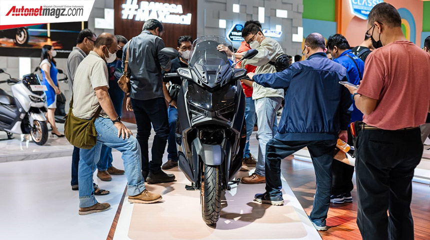 Berita, yamaha-x-max-connected-2023-indonesia-imos-2022: New Yamaha X-Max Connected Sukses Jadi Primadona IMOS 2022