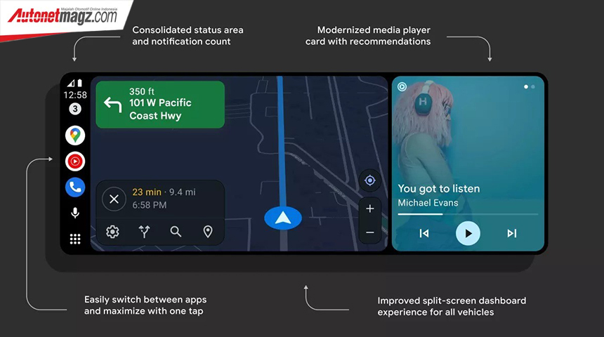 Berita, android-auto: Inilah Update Terbesar Android Auto yang Akan Hadir di 2023