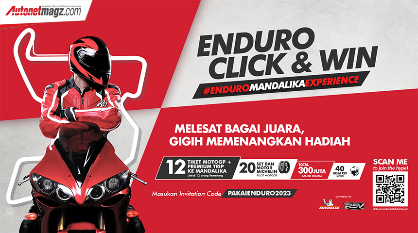Berita, enduro: Enduro Click & Win: Menangkan Tiket Nonton MotoGP di Mandalika!