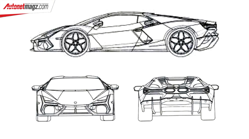 Berita, lamborghini-aventador-new-1: Gambar Paten Lamborghini Aventador Generasi Selanjutnya Terkuak! Pakai Hybrid?