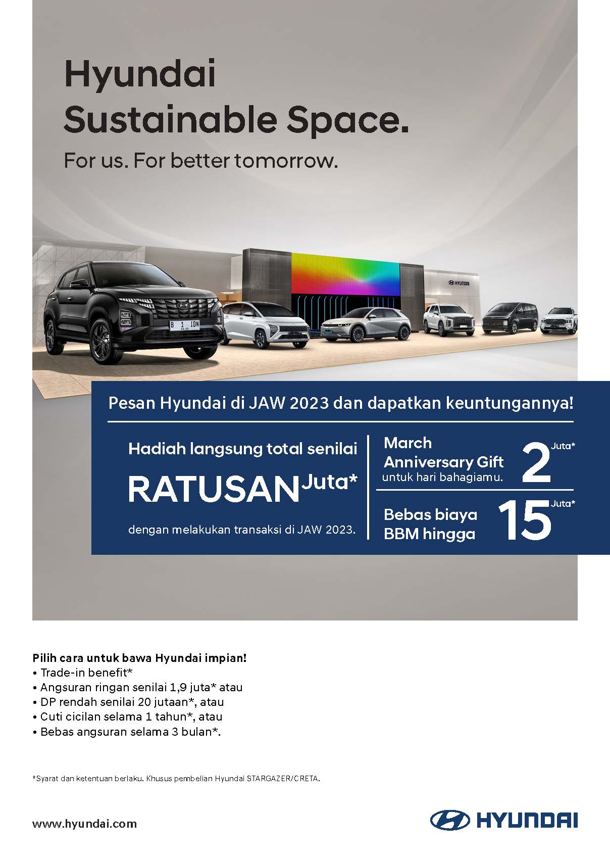 Berita, 1. Dapatkan Ragam Penawaran Menarik dari Hyundai Selama Perhelatan Jakarta Auto Week 2023: GJAW 2023 : Hyundai Sambut Ramadan dengan Beragam Program Menarik!