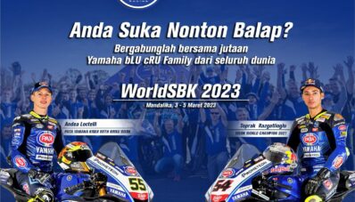 Sambut WSBK, Yamaha Hadirkan Blu Cru Fans Experience! Sambut WSBK, Yamaha Hadirkan Blu Cru Fans Experience!