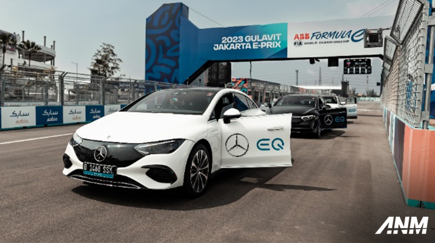 Berita, merc-e-prix-1: Mercedes Benz Berikan VIP Circuit Experience Pada Jakarta E-Prix 2023