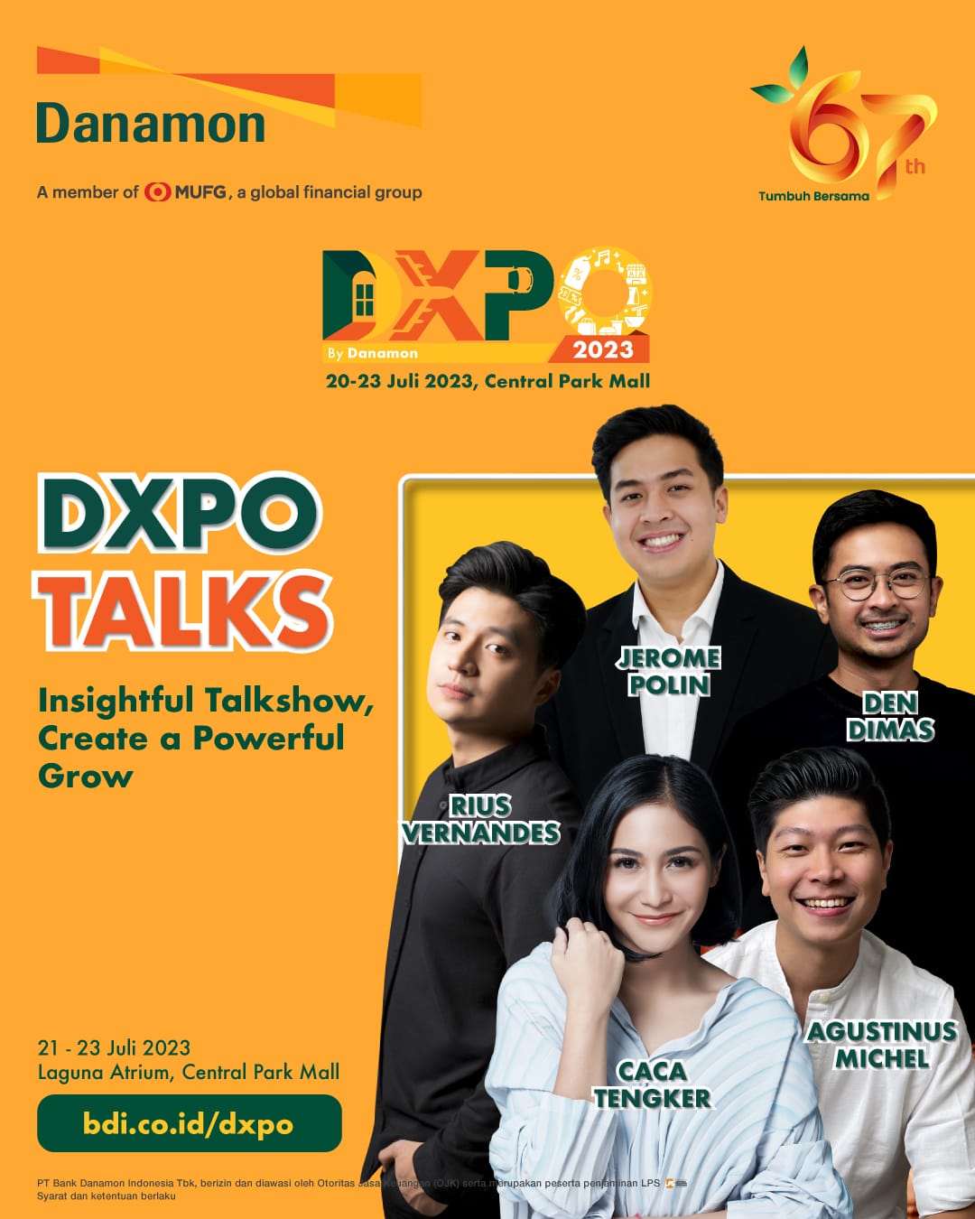 Berita, danamon dxpo: Rayakan 67 Tahun Eksistensi, Bank Danamon Hadirkan DXPO Talks di Central Park