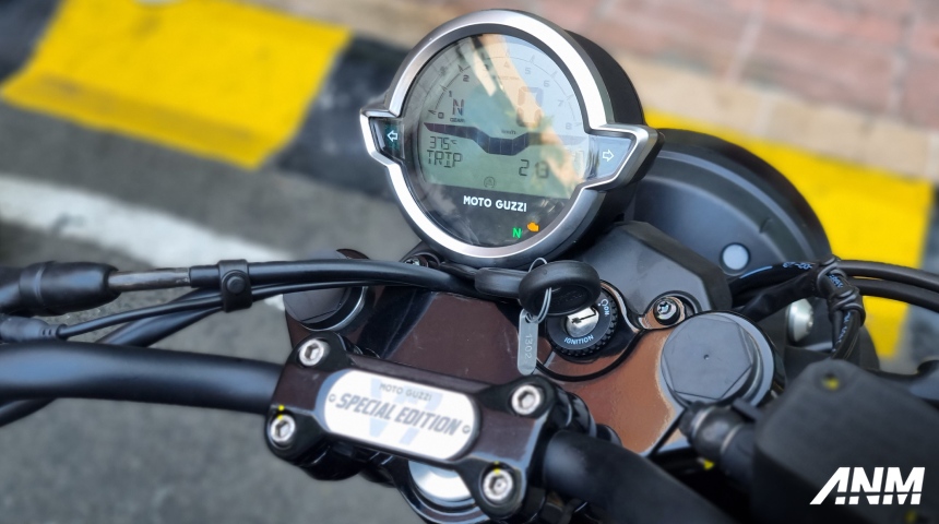 Moto Guzzi, moto-guzzi-v7-stone-special-edition-2023-speedometer: Moto Guzzi V7 Stone Special Edition 2023 Alami Peningkatan Performa
