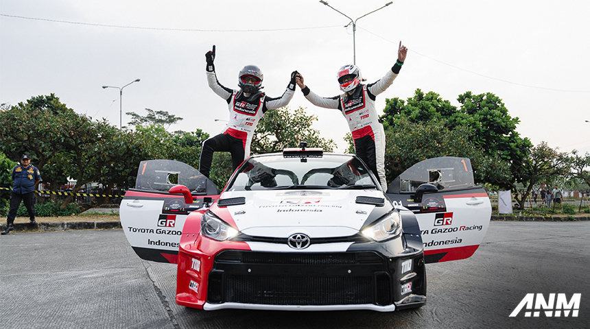 Berita, tgri-rally: Toyota Gazoo Racing Indonesia Amankan Posisi Podium Utama di Kejurnas Sprint Rally 2023