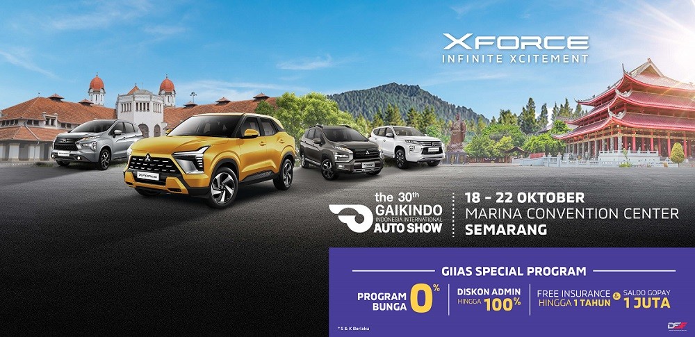 Berita, 1697612358-giias-semarang-djpg: GIIAS Semarang 2023 : Mitsubishi Perkenalkan Compact SUV Terbarunya, XForce