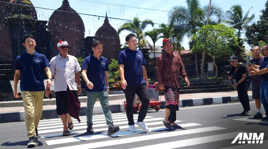 Berita, CSR Honda Bali: Peduli Safety, Honda Revitalisasi Marka & lampu Jalan Alun-Alun Bangli