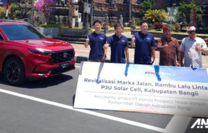 Peduli Safety, Honda Revitalisasi Marka & lampu Jalan Alun-Alun Bangli Peduli Safety, Honda Revitalisasi Marka & lampu Jalan Alun-Alun Bangli