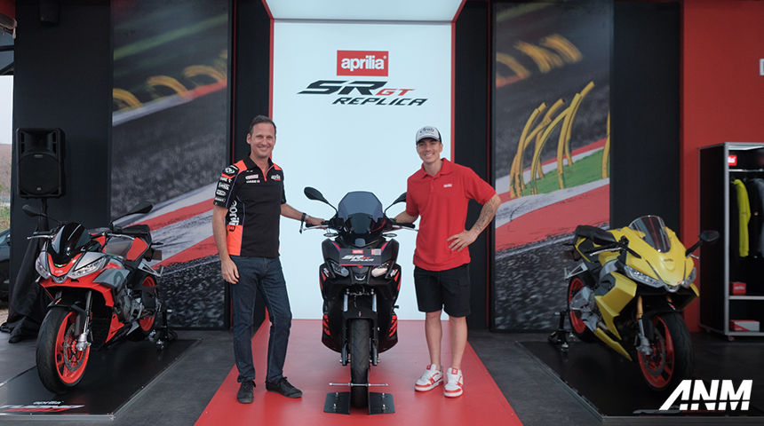 Aprilia, aprilia-sr-gt: PT Piaggio Indonesia Perkenalkan Aprilia SR-GT Replica, Terinspirasi dari Mesin Balap RS-GP