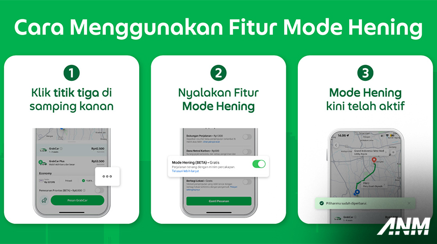 Berita, grab-silent: Kini GrabCar ada Fitur Silent Mode! Untuk Perjalanan Yang Lebih Tenang dan Nyaman