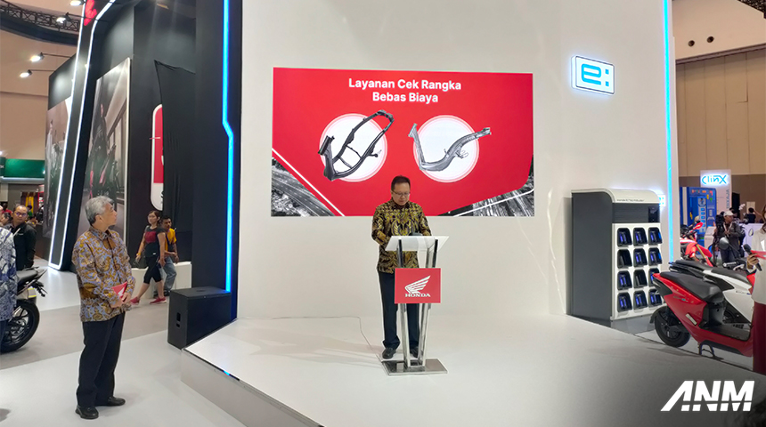 Berita, honda-imos-1: IMOS 2023: AHM Berikan Garansi Rangka 5 Tahun untuk Seluruh Lini Produknya