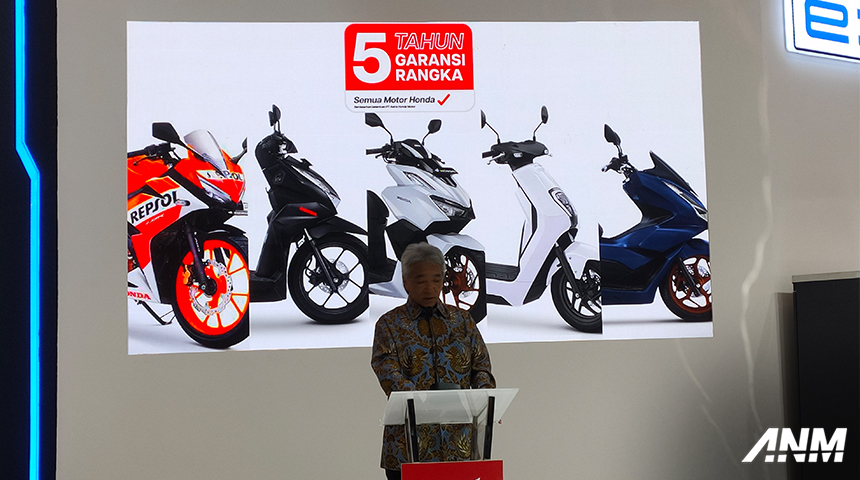 Berita, honda-imos: IMOS 2023: AHM Berikan Garansi Rangka 5 Tahun untuk Seluruh Lini Produknya