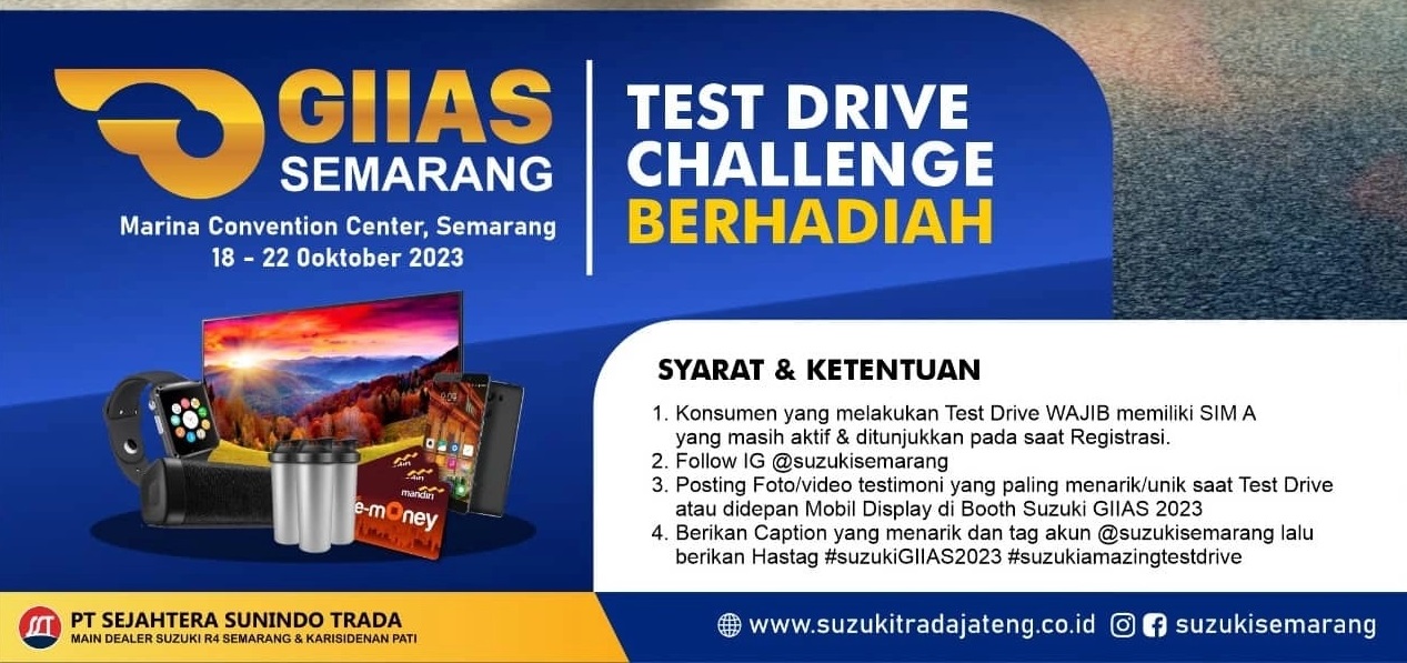 Berita, suzuki giias semarang: GIIAS Semarang 2023 : Suzuki Bawa Line-Up Hybrid dan Berikan Banyak Promo!