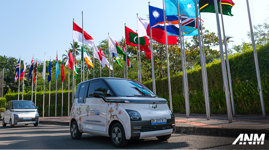 Berita, wuling-ktt-bali: Wuling Air EV Jadi Official Car dari Konferensi Tingkat Tinggi AIS Forum 2023