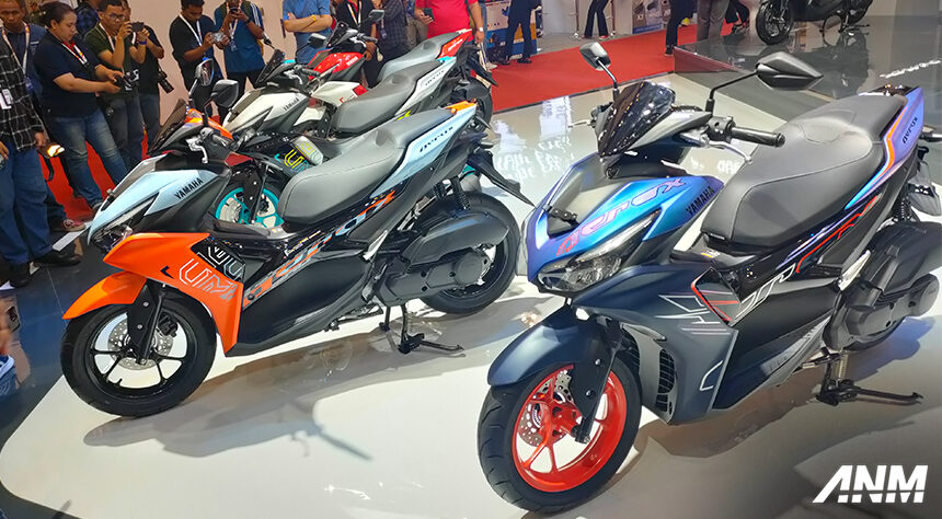 IMOS 2023: Yamaha Rilis Aerox dengan Desain Striping Baru!