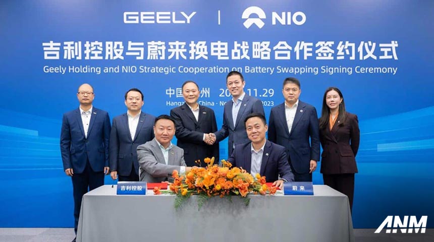 Berita, Geely NIO Agreement Swap Station: Geely Gandeng NIO Untuk Urusan Battery Swap BEV!