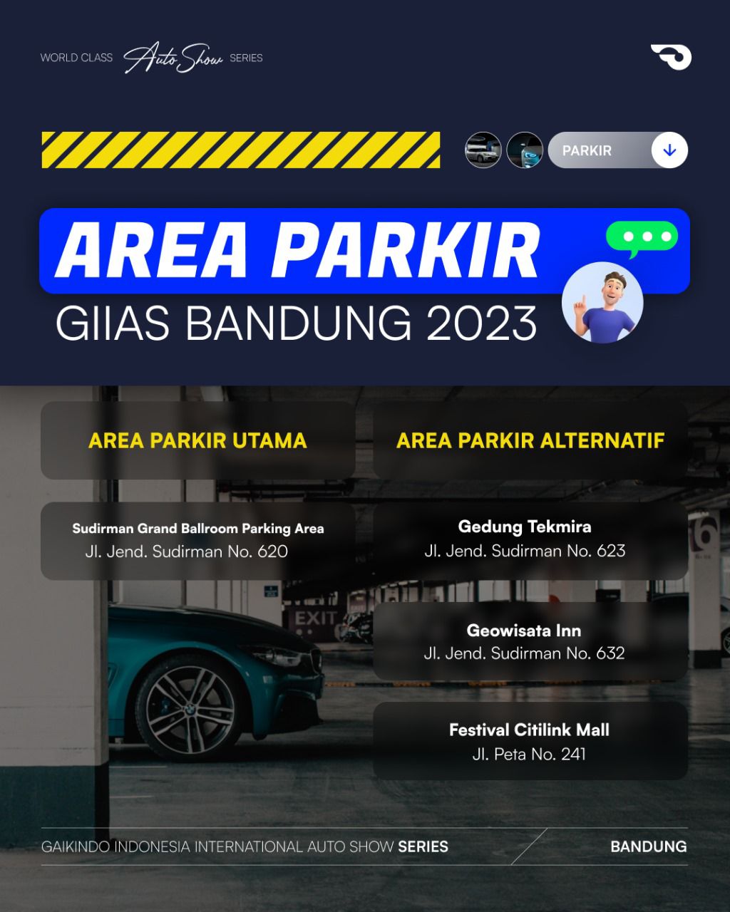 Berita, giias bandung info 1: Mau Ke GIIAS Bandung? Ini Lokasi Shuttle dan Parkir Alternatifnya!