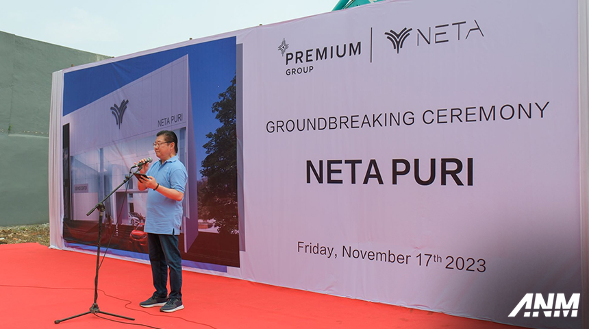 Berita, neta-puri-1: Neta Lalukan Groundbreaking Dealer Baru di Puri, Jakarta Barat