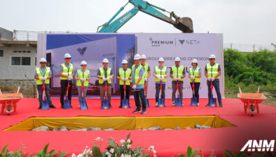 Neta Lalukan Groundbreaking Dealer Baru di Puri, Jakarta Barat