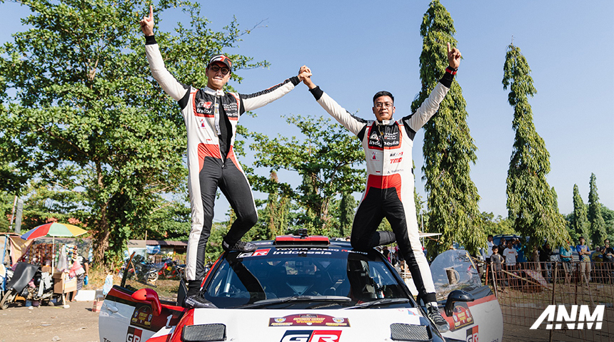 Berita, tgri-rally-s6-1: Toyota Gazoo Racing Indonesia Berhasill Raih Gelar Juara Nasional Group M (AWD) di Kejurnas Sprint Rally 2023