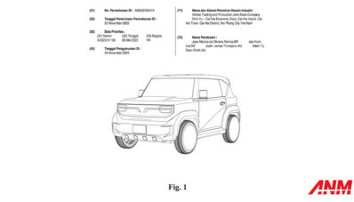 Vinfast Daftarkan Paten VF 3 EV di DJKI Kemenkumham!