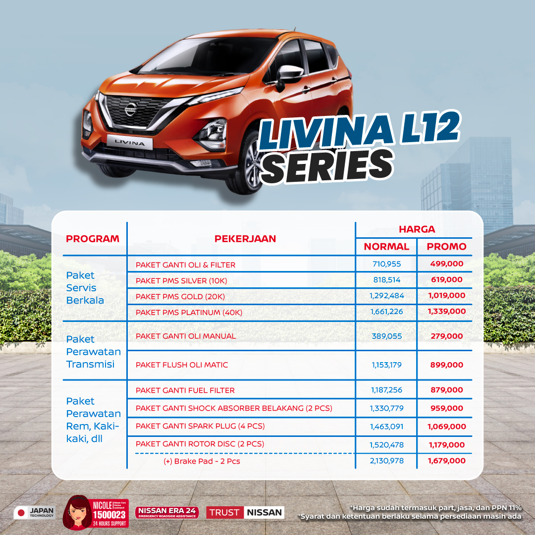 Berita, Photo 4: Sssttttt…..! Nissan Ada Berbagai Paket Servis Menarik untuk Grand Livina dan Livina