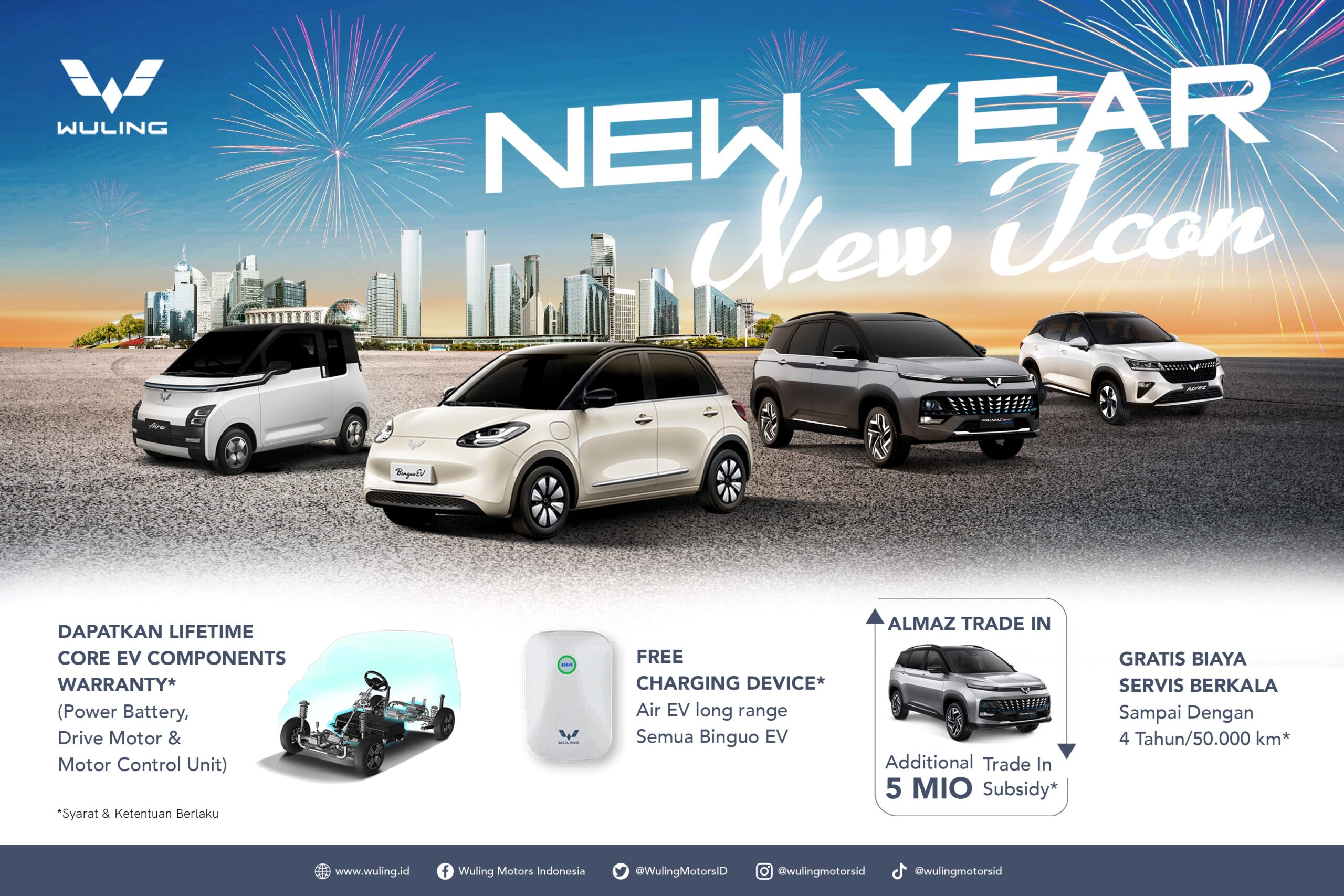 Berita, Program Promo Wuling ‘New Year, New Icon’: Meyambut Tahun Baru, Wuling Punya Program Promo ‘New Year, New Icon’