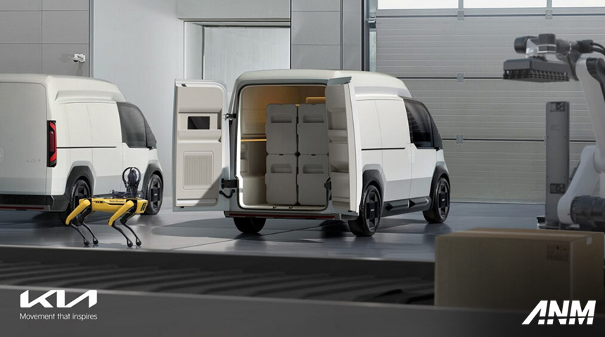 Berita, kia-pv-1: Kia Perkenalkan PV Electric Van Concept, Bisa Gonta-ganti Bentuk!