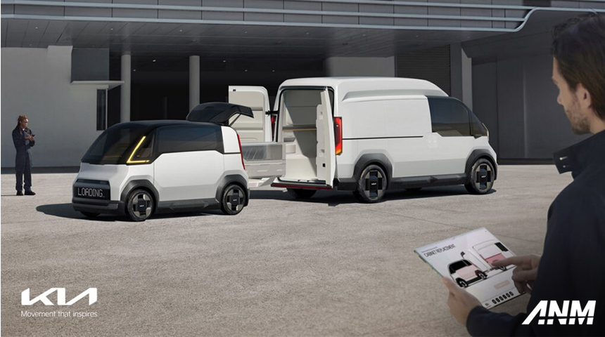 Berita, kia-pv-4: Kia Perkenalkan PV Electric Van Concept, Bisa Gonta-ganti Bentuk!