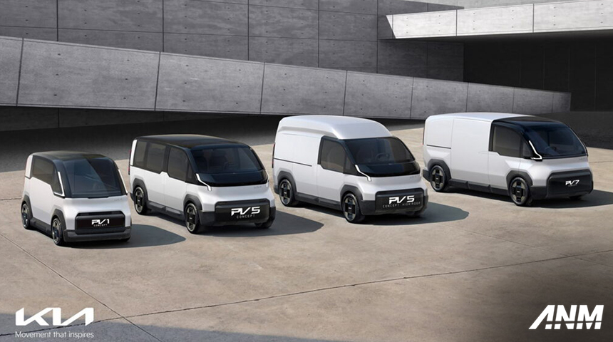 Berita, kia-pv: Kia Perkenalkan PV Electric Van Concept, Bisa Gonta-ganti Bentuk!