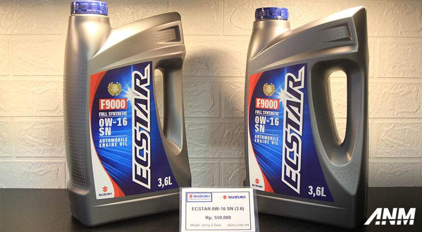 Khusus Suzuki Jimny 5-Door, Ecstar Tambahkan Varian Pelumas 0W-16 SN Khusus Suzuki Jimny 5-Door, Ecstar Tambahkan Varian Pelumas 0W-16 SN