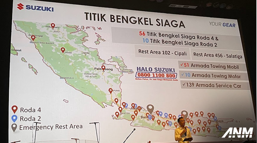 Berita, bengkel-siaga-suzuki-2024-1: Kawal Pemudik, Suzuki Sediakan 66 Titik Bengkel Siaga di Sumatera Jawa, dan Bali
