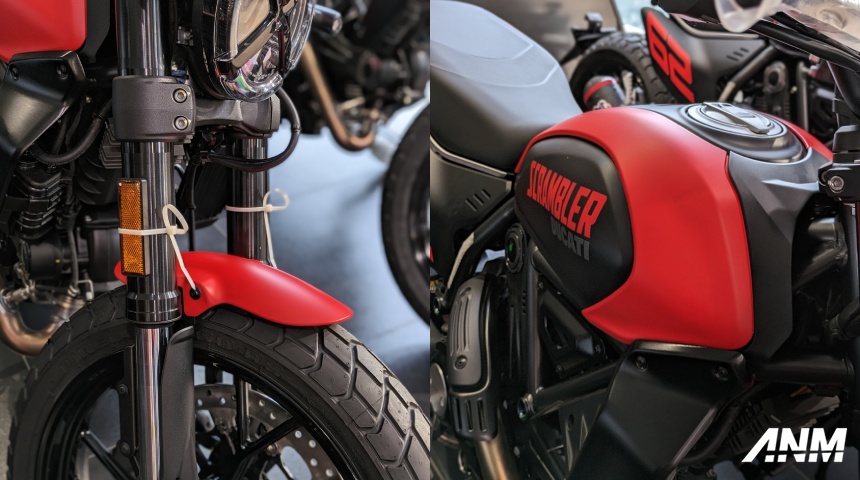 Ducati, ducati-scrambler-next-gen-2024-indonesia-version-full-throttle-detail-front-mud-guard-gas-tank: Gallery Foto : 4 Varian Ducati Scrambler Next-Gen 2024