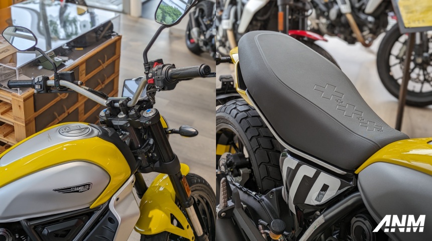 Ducati, ducati-scrambler-next-gen-2024-indonesia-version-icon-detail-handlebar-saddle: Gallery Foto : 4 Varian Ducati Scrambler Next-Gen 2024
