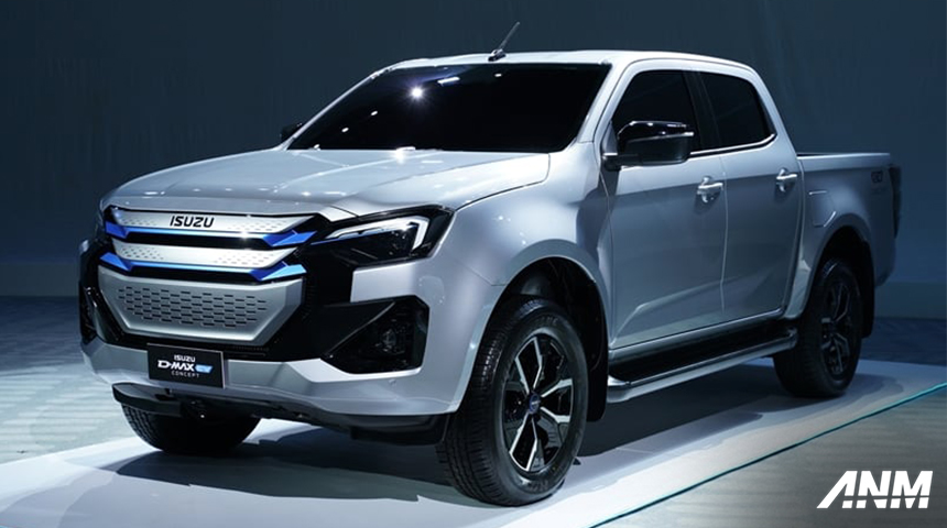 Berita, isuzu-dmax-ev-1: Isuzu Perkenalkan D-Max Versi Konsep EV dan MHEV, Bakal Dirakit di Thailand!