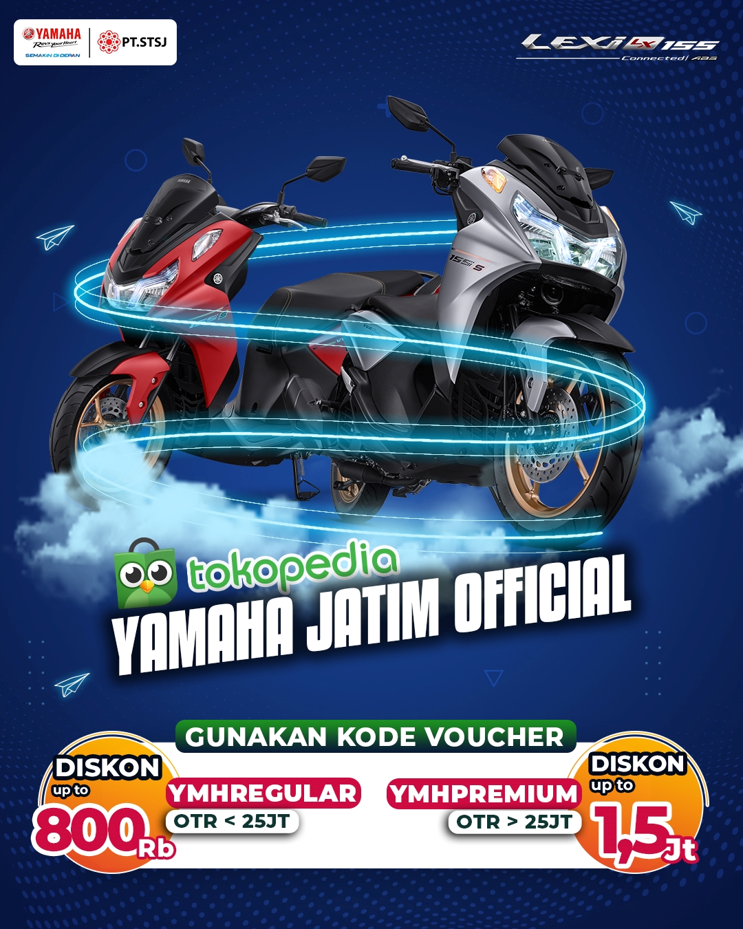 Berita, E-Commerce Tokopedia Yamaha: Yamaha STSJ Berikan Promo Menarik Bulan Ini, Ada Banyak Diskon Spesial!