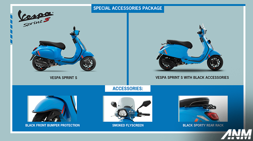 Berita, vespa-sprint-accescories: Vespa Rilis Vespa Primavera dan Sprint Model Year 2024! Apa Saja Perbedaannya?