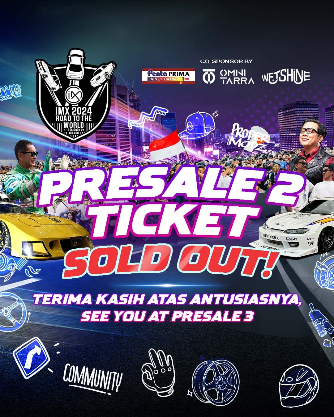 Berita, Flyer Presale Ticket 2 Sold Out: Animo Masyarakat Tinggi, Tiket IMX Presale Jilid 2 Ludes Terjual!