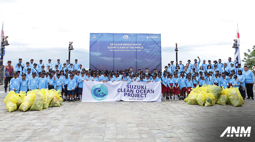 Berita, suzuki-csr-bunaken-2: Lestarikan Pariwisata, Suzuki Bersih-bersih Pantai Bunaken dengan Ratusan Pelajar