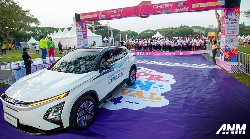 Berita, chery-jakarta-color-run: Chery Omoda E5 Jadi Official Car Jakarta Color Run 2024!