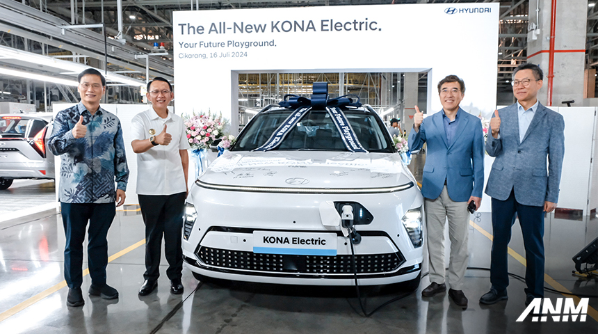 Berita, hyundai-kona-ev-produksi: Hyundai Mulai Produksi All-new KONA EV, Baterainya Buatan Indonesia Lho!