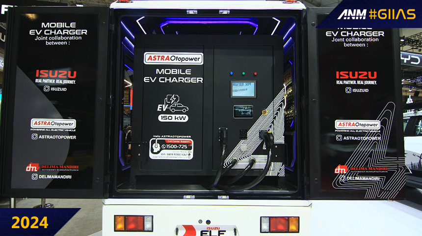 Berita, isuzu-elf-mobile-charger-2: GIIAS 2024: Isuzu Tampilkan ELF Sebagai Basis Kendaraan Mobile EV Charger