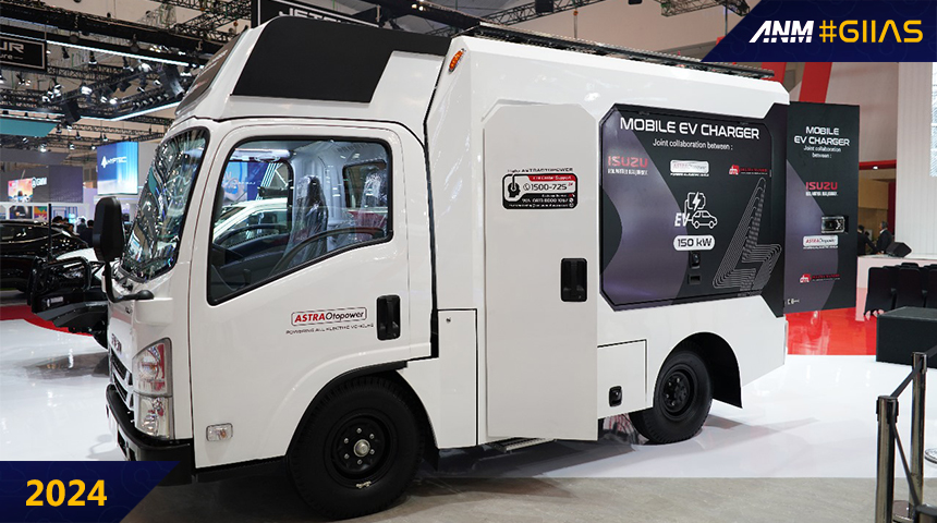 Berita, isuzu-elf-mobile-charger: GIIAS 2024: Isuzu Tampilkan ELF Sebagai Basis Kendaraan Mobile EV Charger